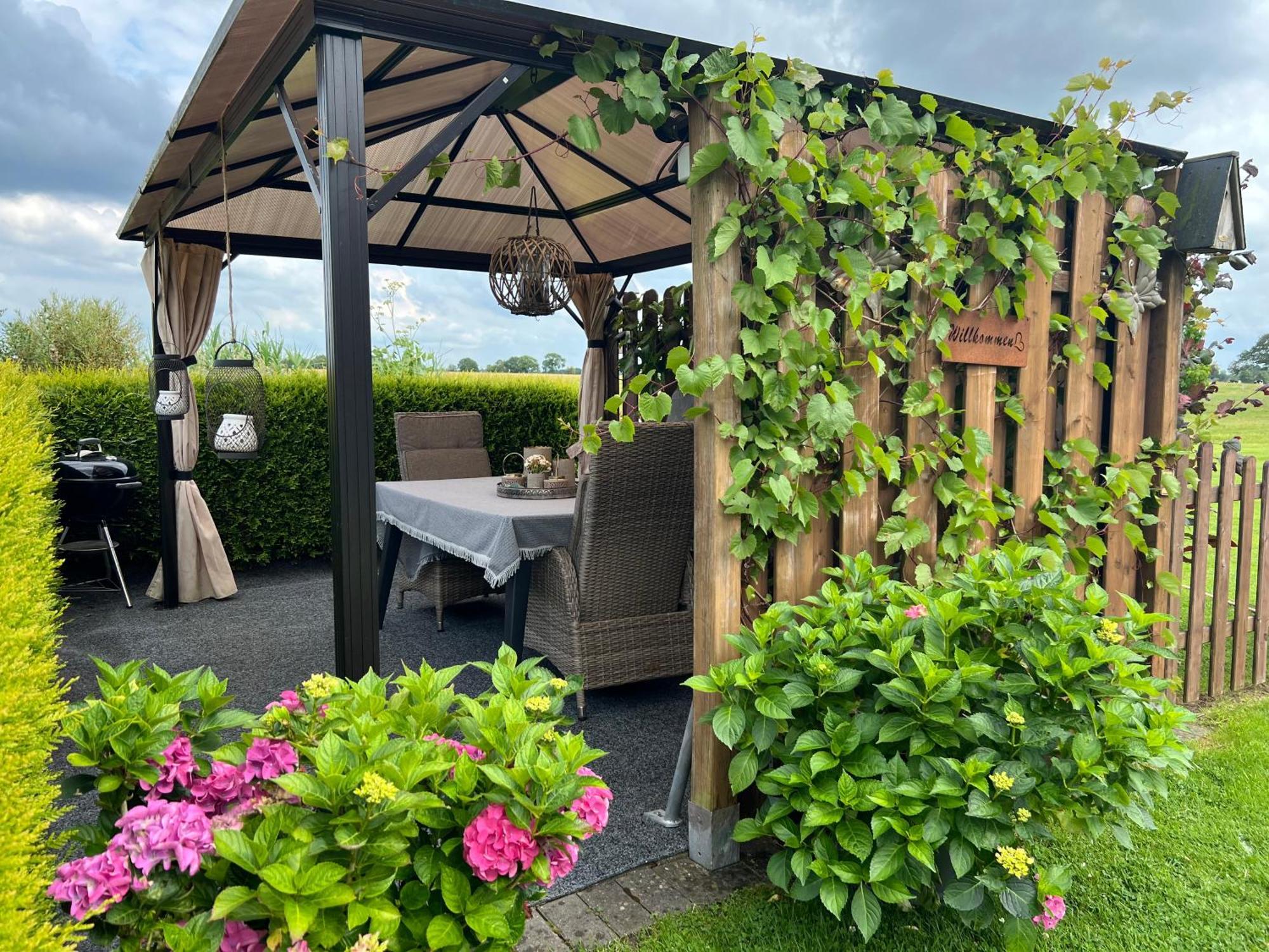 Ferienwohnung Haus Moorblick Mit Garten In Kanallage Wiesmoor Bagian luar foto